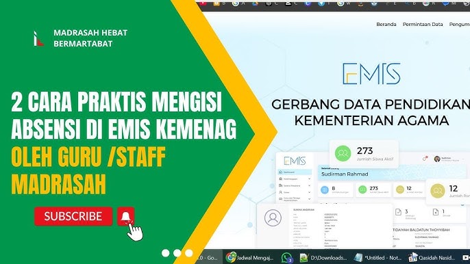 Cara Mengisi Absensi di EMIS 4.0 Kemenag Terbaru:
