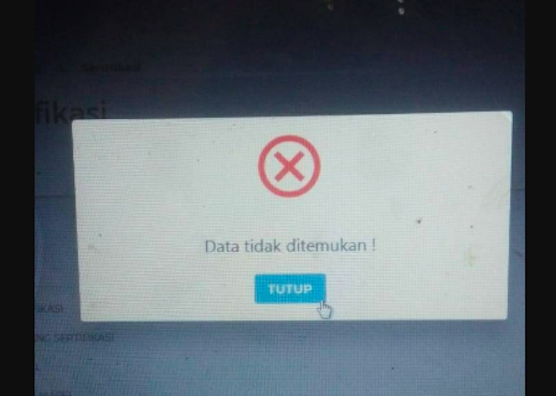 NRG Tidak Ditemukan di EMIS 4.0