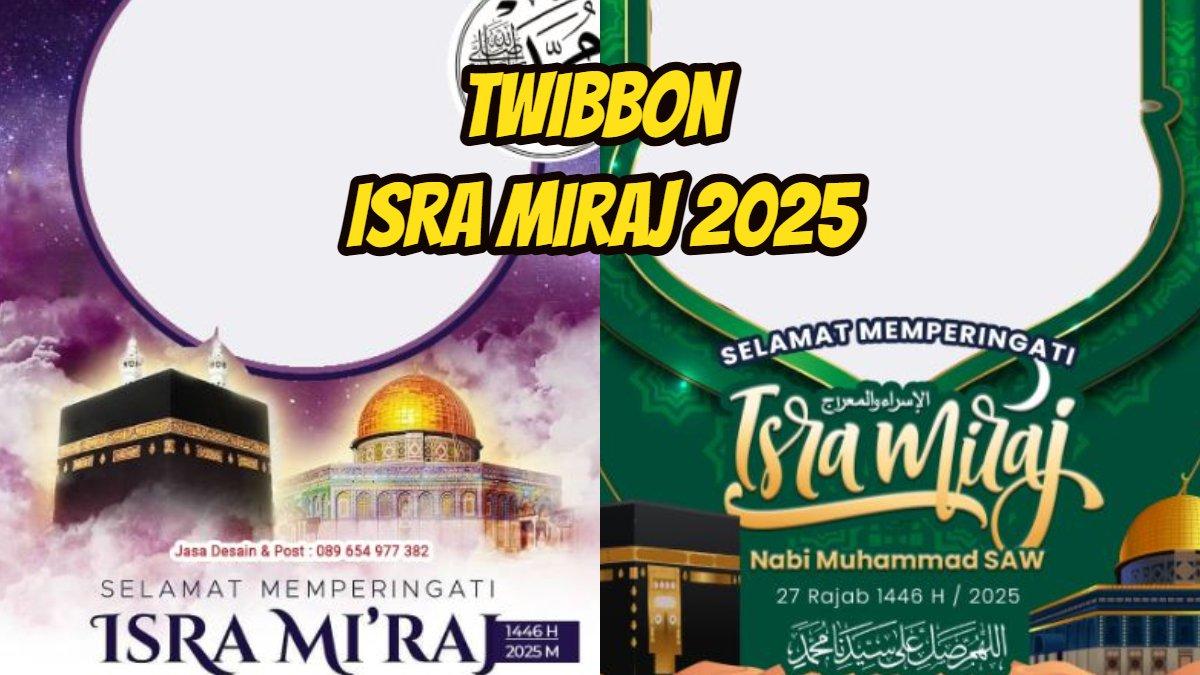 Twibbon isra miraj 2025 PNG