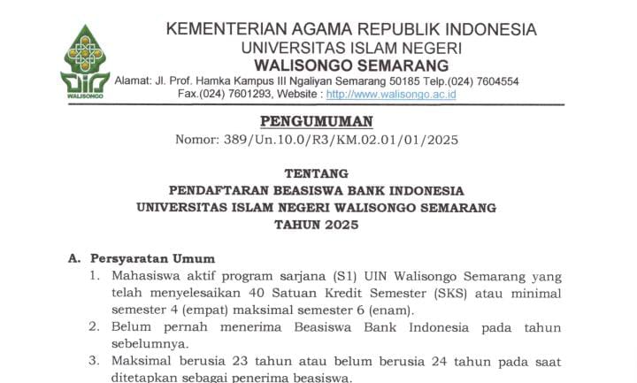 Beasiswa Bank Indonesia 2025 Kapan Dibuka, Ini Cara Daftar Siapkan Syarat