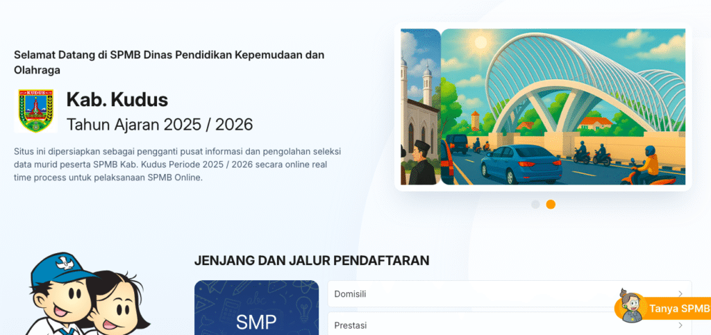 Akun kudus.spmb.id