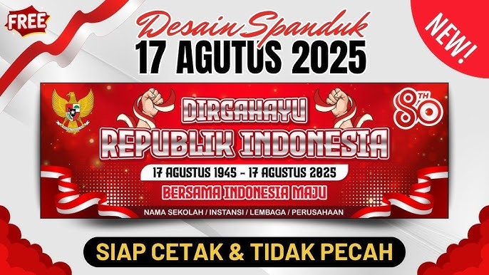 Contoh Spanduk HUT RI ke 80