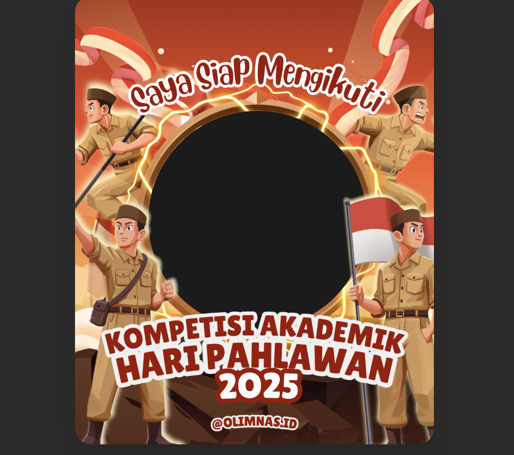 Link Twibbon Hari Pahlawan Nasional 2025 PNG