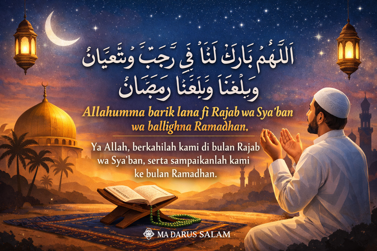 allahumma barik lana fi rajab wa sya ban wa ballighna ramadhan
