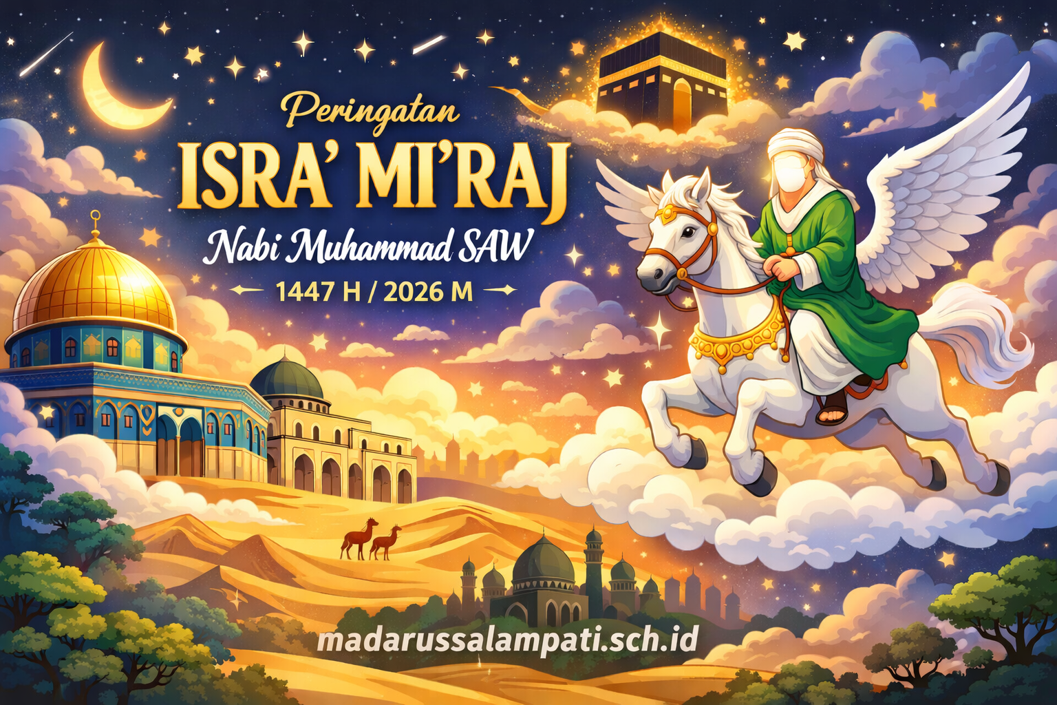 Desain Spanduk Isra Miraj 2026