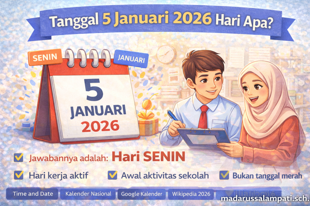 tanggal 5 januari 2026 hari apa
