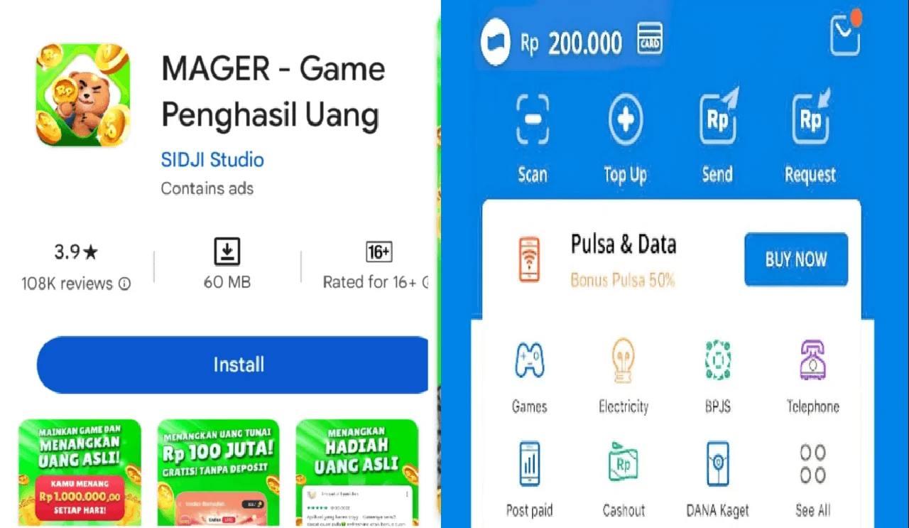 Aplikasi MaGer Raih Rating Tertinggi dan Saldo DANA, Ini Cara Kerjanya