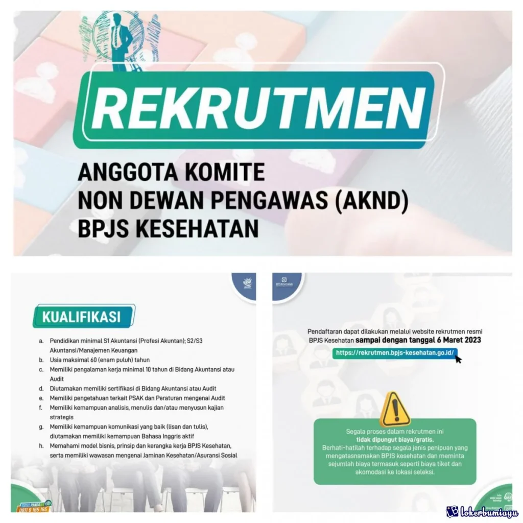 BPJS Kesehatan Buka Lowongan Anggota Komite Non Dewan Pengawas 2026 – Kesempatan Karier Strategis di Jakarta Pusat