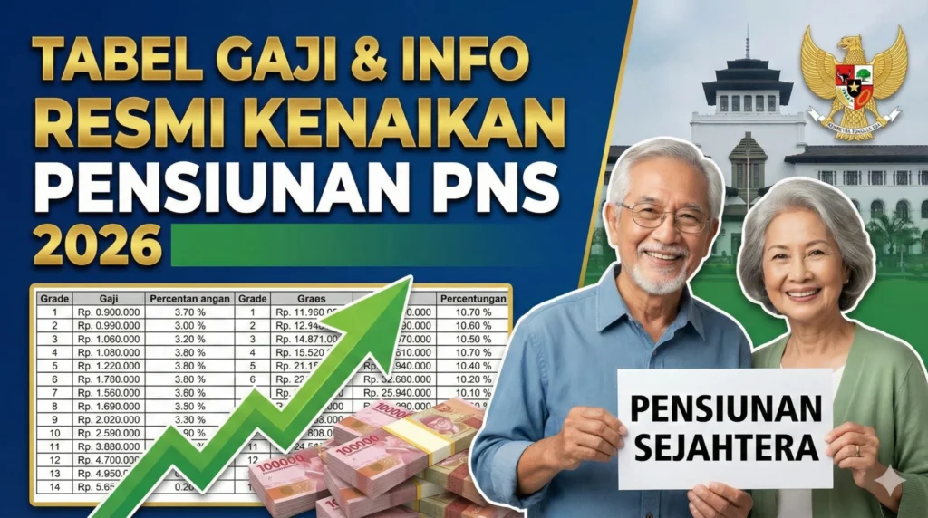 Gaji Pensiunan PNS 2026 Tetap Tanpa Kenaikan, Ini Detail Lengkapnya