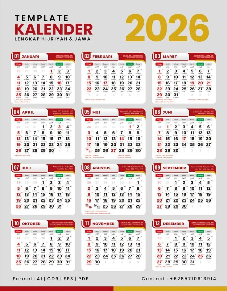 Kalender Libur Mei 2026: Empat Hari Merah, Dua Cuti Bersama, dan Peluang Long Weekend Terbaik