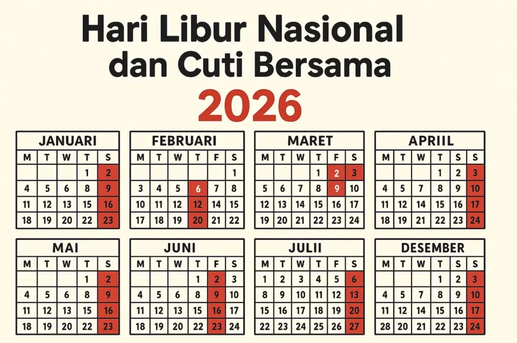 Kalender Libur Nasional dan Cuti Bersama April‑Desember 2026: 11 Hari Libur Nasional & 3 Cuti Bersama untuk Rencana Akhir Tahun