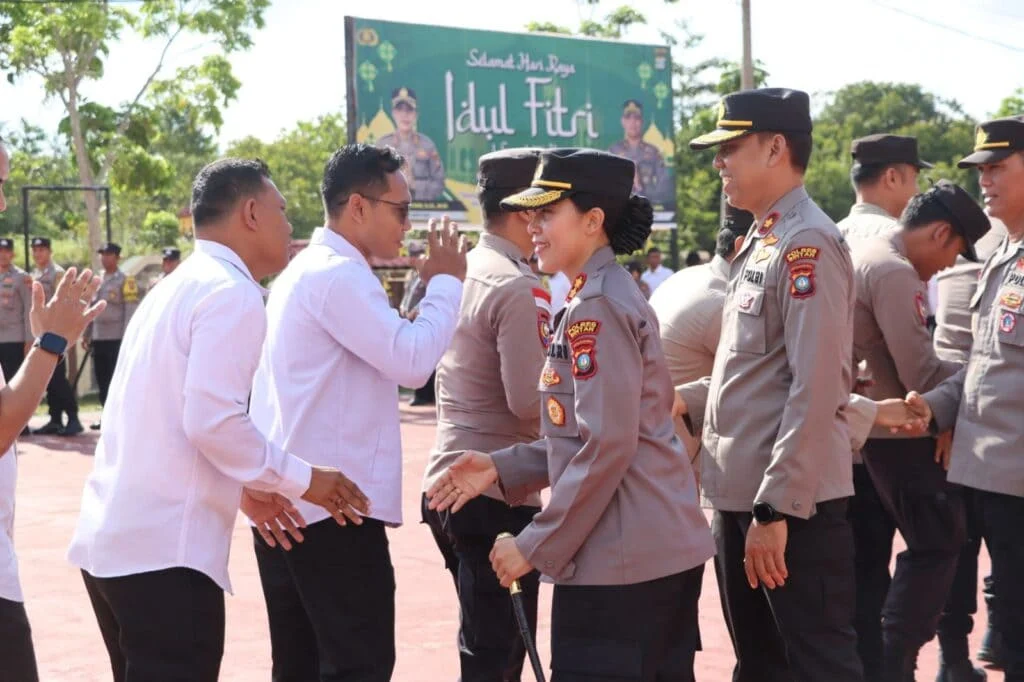 Kapolsek Sarang Hadiri Halal Bihalal PWRI, Polri Ciptakan Suasana Aman Pasca Idulfitri