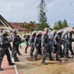 Polres Rembang Tingkatkan Kesiapsiagaan lewat Latihan Dalmas untuk Hadapi Kontinjensi